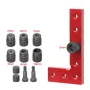 2-10mm Dowel Jig Square Center Finder Woodworking Tools Drill Guide for Straight Holes Self Centering Line Scriber