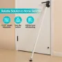 19-52Inch Adjustable Length Security Door Stopper Lock Bar Anti Slip Base Heavy Duty for Sliding Doors Home Hotel