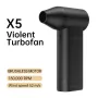130,000RPM 52m/s Turbo Fan Compact High Speed Hair Dryer Camping Turbofan Cordless Handheld Brushless Car Dust Blower