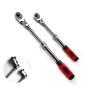 72-Tooth Retractable Ratchet Wrench Set Extensible Handle Carbon Steel Quick Release Spanner 1/4\ 3/8\ 1/2\ Multifunctional Hand Tool