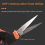 360° Rotating Multifunctional Pruning Shears Ideal Length 125mm Versatile Garden Tool Anti-Rust Treatment For Precise Trimming of Potted Plants Lawns Branches