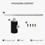 160m-6m 100W M10 Thread Antenna Base Outdoor Antenna Mount for Vehicle Shortwave Antenna