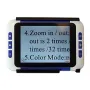 2-32X 3.5 inch LCD Digital Magnifier Portable Reading Aid Rechargeable Battery TV-OUT Multiple Color Modes Pocket-Sized Loupe