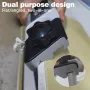 Plasterboard V Chamferer 45° 90° Trimming Tool Gypsum Board Chamferer Manual Plasterboard Fast Cutter Efficient Gypsum Board Angle Planer with 10 Blades for Woodworkers