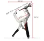 12 inch 2 in 1 Metal Face Clamp Pocket Hole Clamp Pliers Adjustable 90 Degree Right Angle Clamp Heavy Duty C Clamp