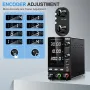 KUAIQU SPPS-C Series Programmable DC Power Supply Rechargeable Version 0-10A 150W 300W 360W 0-120V Adjustable Voltage Current LED Display Lab Testing Industrial Use EU Plug
