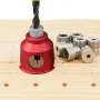 JIGHOLE 3-10mm Doweling Jig Drill Guide 90 Degree Straight Hole Positioner with 8 Steel Bushings Accurate Woodworking Tool