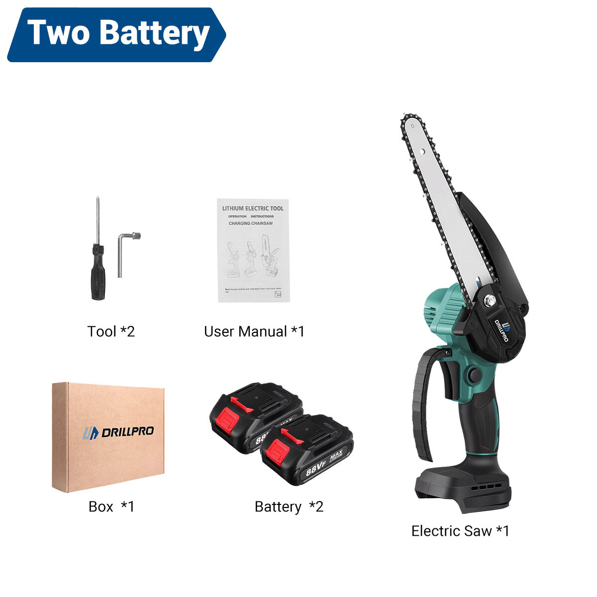 with 2 Batteries