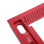 L Type 160/200mm Aluminum Alloy Woodworking Square Hole Positioning Metric Measuring Ruler Carpenter Scriber