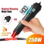 220V Hot Air Gun Electric Power Temperature Blower 250W with Display DIY Craft Embossing Shrink Wrapping PVC Cable Repair