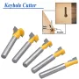 5PCS 1/4 Inch Shank Keyhole Router Bits Set T Track T-Slot Bolts Router Bit Set for 5/16\ 3/8\ 1/2\ 7/16\ 5/8\ Hex Bolts