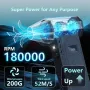 Turbo Fan 180000RPM Peak Powerful Air Blower 52m/s Speed Dual 4000mAh Batteries LED Lighting 4-Gear Speed Compact Portable Dust Blowing