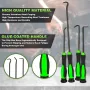 10pcs Chrome Vanadium Steel Seal Hook Driver Puller Set Ergonomic Glue-Coated Handle ASME Standard Premium Canvas Bag