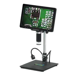 LP101 10.1 Inch Digital Microscope Industrial ,Adjustable Angle Wireless Remote Control Coin Identification Touch Dimming