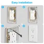 Metal Wall Plate Spacer 15pcs Flush Fit Electrical Outlet Leveler Waterproof Rust Resistant for Loose Outlet Fix Remodeling Projects Reliable Outdoor Use Safe Installation