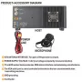 RS-998 HF Shortwave Transceiver 100W Full Frequency Spectrum Display Built-in Antenna Tuner Wide Frequency Range 0-750MHz Multi-Mode Operation