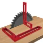 Woodworking Right Angle Ruler Aluminum Carpenter Square Measuring Height Ruler 90° Right Angle Calibrator for Wood Work Projects