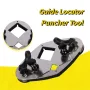 3 In 1 Guide Hole Jig Woodworking Tile Puncher Locator Stainless Steel Centering Round Wooden Tenon Drilling Locator Range Tool