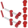 2PCS 20mm MFT Table Workbench Bench Dog Clamps Woodworking Clamps Hole Clamps with 4 Bench Dogs Adjustable Workbench Stop