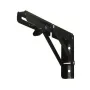 8inch Stainless Steel Folding Shelf Brackets Heavy Duty 90 Degree Wall Mount Space Saving Support for Tables Benches Shelves Includes Screws and Anchors Easy Installation Black
