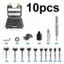 5/6/10pcs Woodworking Hole Opener Set Blue Carbide Adjustable Opener Drilling Wood Hinge Drill Bits Detachable Strong Back Plate 15-35mm
