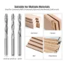 1/4 Inch 6.35mm Shank Compression Spiral Router Bits Tungsten Carbide Flush Trim Router Bit Up Down Cut Router Bit 1/4\ 6.35mm Cutting Diameter