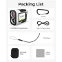 CIGMAN Golf Rangefinder 1312 Yards Slope Compensation 2.4 Inch Touchscreen 6X Magnification Flag Lock Vibration Rechargeable USB-C Golf Accessories IP54 Water Resistant