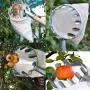 Adjustable Stainless Steel Fruit Picking Pole 2.4M 3.2M 4M Orchard Garden Splicing Tool for Tall Trees