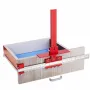 ENJOYWOOD Red Aluminum Alloy Metric/Inch Cabinet Hardware Jig 5mm Drill Guide Cabinet Handle Template Jig