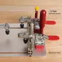 Router Table Coping Sled Rail Coping Sled with Clamps for Precise Front Joint Cutting of Cabinet Doors and Drawer
