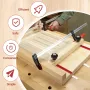 DIY Table Saw Crosscut Sled Kit with 17Inch UHMW Bars 12Inch Aluminum T-Tracks Knob Bolt and Screws Set Fits 3/4\ x 3/8\ Miter Slot on Table Saws Wood Working & Accessories