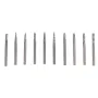 10Pcs 3mm Routing Router Drill Bits Set For Dremel Carbide Rotary Burrs Tools Wood Stone Metal Root Carving Milling Cutter Tools