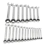 Raitool™ HT01 Chrome Vanadium Steel Metric Ratchet Spanner Wrench Fixed Head 6-32mm