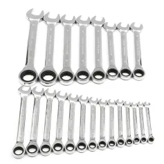 Raitool™ HT01 Chrome Vanadium Steel Metric Ratchet Spanner Wrench Fixed Head 6-32mm