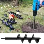 8 cm diameter jordborr hålgrävare planteringsmaskin borr staketborr bensin stolphålgrävare trädgårdsverktyg 4 storlekar