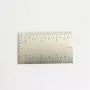 Stainless Steel Square Edge Ruler Compact Measuring Tool 8.9 x 5 cm Portable Metric and Inch Markings Professional Precision