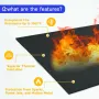 Fireproof Welding Blanket Certified 5mm Thick Carbon Felt Heat Resistant Mat up to 3000°F for Soldering Firepit Grill Welding