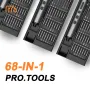 68-in-1 Electric Screwdriver Kit Quick Charge 90min Use 200rpm Lithium Battery Home DIY Tools