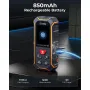 جهاز قياس المسافة بالليزر ثنائي الاتجاه CIGMAN CD-60R، 393 قدمًا/120 مترًا، شاشة ملونة بإضاءة خلفية، قابلة لإعادة الشحن من النوع C، مقاوم للماء IP54