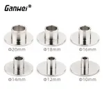Ganwei Router Template Guide Stainless Steel Edge Guide Compatible with Milling Cutters High Precision Corrosion Resistant Polished Surface for Woodworking and CNC Machines