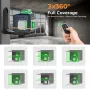 CIGMAN CM-701T 3x360° Laser Level 100ft Green Beam Self-Leveling Remote Control Rechargeable Battery with 1.5m Tripod IP54 Rating