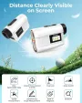 CIGMAN CT-1200 Golf Rangefinder 6X Zoom Magnification 1312 Yards Slope Compensation Color Display Flagpole Lock Rechargeable Waterproof Golf Accessories