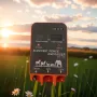 5km Electric Fence Energizer 2.5 Joule With LCD Display 12V Farm Electric Poultry Equipments Energizer Controller for Farm Livestock Cows Cattle Horse