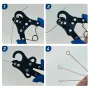 Wire Rolling Plier High Carbon Steel 9 Pin Jewelry Beading Tool for Copper Metal DIY Coiling Rings Earrings Bracelet Craft