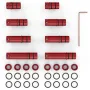 ENJOYWOOD 8PCS Non-Slip Aluminum MFT Table Workbench Bench Dogs Bench Dog Clamps Workbench Positioning Planing Stops