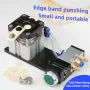 Ganwei 8/15mm 2 In 1 Edge Banding Punching Hole Machine Pneumatic Edge Bander Hole Guide Woodworking Edge Banding Leather Hole Punch