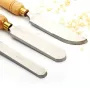 HSS High Speed Steel Woodturning Chisel Tools Wood Lathe Turning Tool Round Nose Curved Scraper for Professional Wood Crafting and Carving