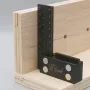 Wnew MM/Inch Precision Woodworking Square Aluminum Alloy Ruler Carpenter Line Drawing Marking Gauge Hole Scribing Ruler