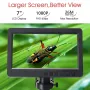 HAYEAR 26MP HDMI uyumlu Dijital Mikroskop 2100X Dijital Büyütme Ayarlanabilir 7 inç Ekran 60fps Yüksek Kare Hızı HDR Modlu Mikroskop Kamera Lehimleme İçin Metal Yansımasını Ortadan Kaldırabilir HY-2070
