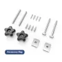 2PCS Aluminum Alloy 2 In 1 Combo Universal T Tracks Miter Miter Slot Rails with with Predrilled Mounting Holes and Accessories